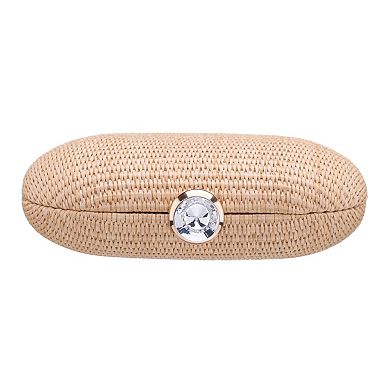 N by Nina Woven Straw Clutch Bag