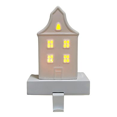 St. Nicholas Square® Ceramic LED House Stocking Holder