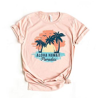 Aloha Hawaii Short Sleeve Graphic Tee