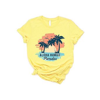 Aloha Hawaii Short Sleeve Graphic Tee