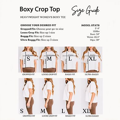 Retro Peachy Relaxed Fit Cropped Tee