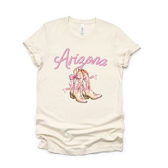 Coquette Arizona Cowgirl Boots Short Sleeve Graphic Tee