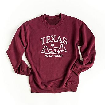 Embroidered Texas Wild West Sweatshirt
