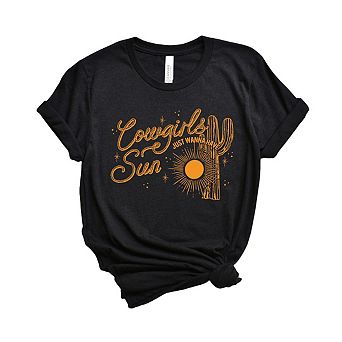 Cowgirls Wanna Have Sun Short Sleeve Graphic Tee