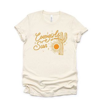 Cowgirls Wanna Have Sun Short Sleeve Graphic Tee