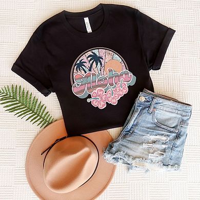 Retro Aloha Short Sleeve Graphic Tee