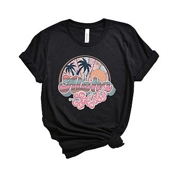 Retro Aloha Short Sleeve Graphic Tee