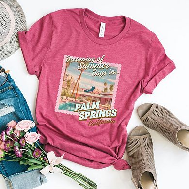 Dreaming Of Palm Springs Short Sleeve Graphic Tee