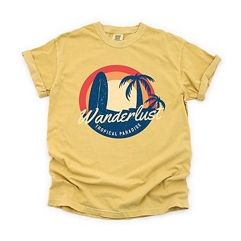 Simply Sage Market Wanderlust Tropical Paradise Garment Dyed Tee