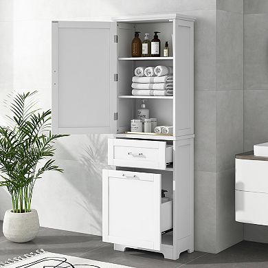 Merax Tall Bathroom Storage Cabinet
