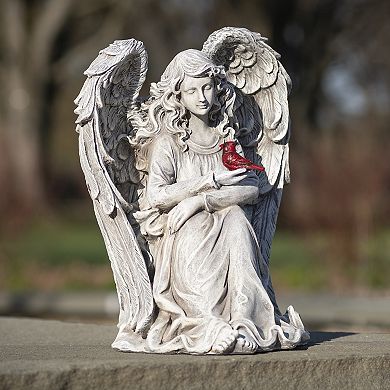 Roman 11-in. Cardinal Memorial Angel Statue