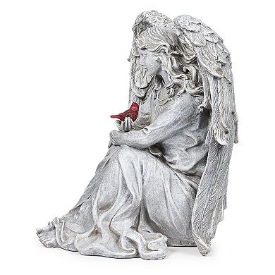 Roman 11-in. Cardinal Memorial Angel Statue
