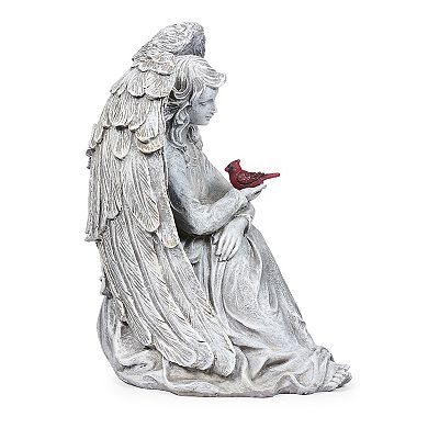 Roman 11-in. Cardinal Memorial Angel Statue