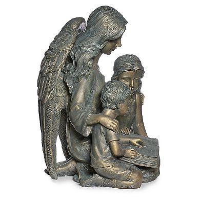 Roman 15.5-in. Angel with Kids & Book Statue