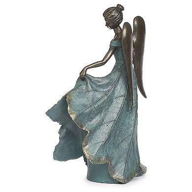 Roman 20-in. Angel with Fancy Dress Birdbath