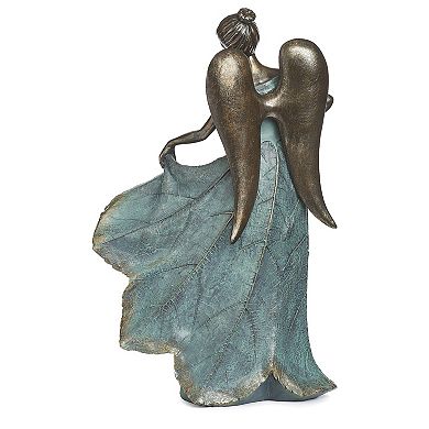 Roman 20-in. Angel with Fancy Dress Birdbath