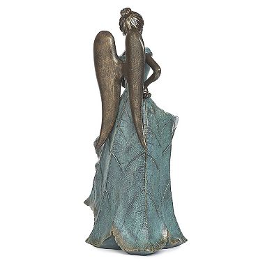 Roman 20-in. Angel with Fancy Dress Birdbath
