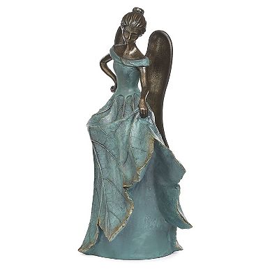 Roman 20-in. Angel with Fancy Dress Birdbath