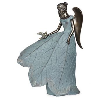 Roman 19.75 in Angel and Bird Statue