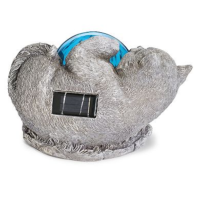 Roman 6-in. LED Cat Solar Light Statue