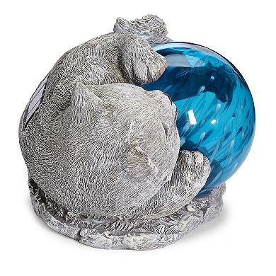 Roman 6-in. LED Cat Solar Light Statue
