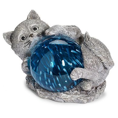 Roman 6-in. LED Cat Solar Light Statue