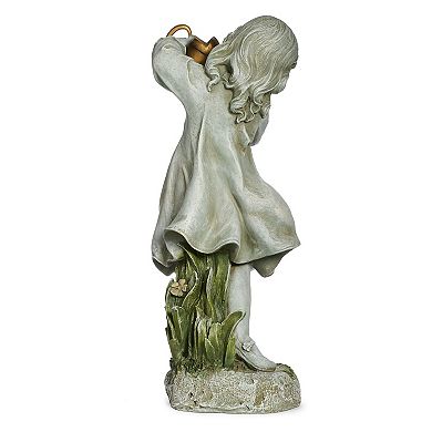 Roman 22-in. Girl with Watering Can Garden Statue