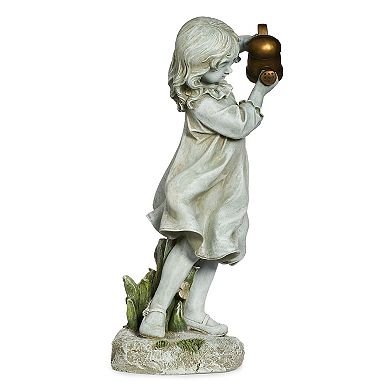 Roman 22-in. Girl with Watering Can Garden Statue