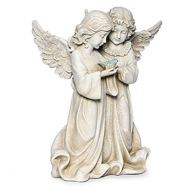 Roman 12.25-in. Angels with Bird Garden Statue