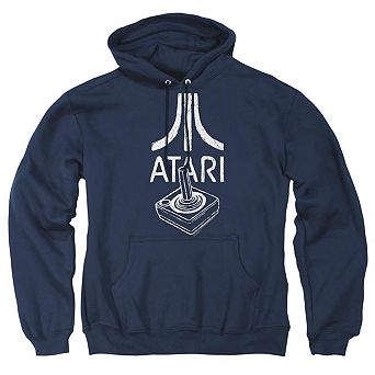 Atari Joystick Logo Adult Pull Over Hoodie