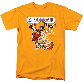 Atari Football Player Short Sleeve Adult T-shirt