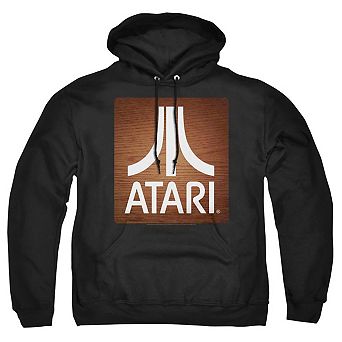 Atari Classic Wood Square Adult Pull Over Hoodie