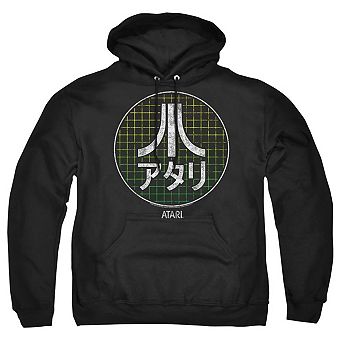 Atari Japanese Grid Adult Pull Over Hoodie