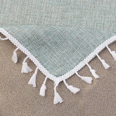 Rustic Cotton Linen Waterproof Dinner Party Table Cover 1 Pc 55" X 55"
