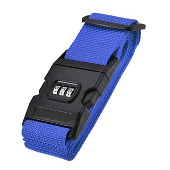 Luggage Strap Suitcase Belt With Buckle, Combination Lock, Travel Packing Accessory