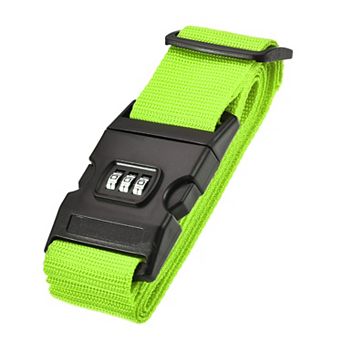 Luggage Strap Suitcase Belt With Buckle, Combination Lock, Travel Packing Accessory