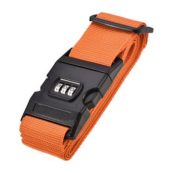 Luggage Strap Suitcase Belt With Buckle, Combination Lock, Travel Packing Accessory