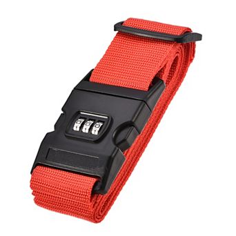 Luggage Strap Suitcase Belt With Buckle, Combination Lock, Travel Packing Accessory