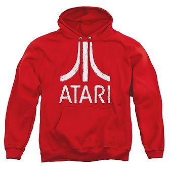 Atari Rough Logo Adult Pull Over Hoodie
