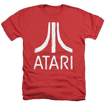 Atari Rough Logo Adult Heather T-shirt