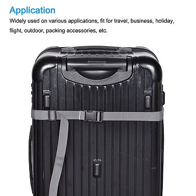 Luggage Straps, 1.5m Adjustable Suitcase Belts With Quick Release Buckle 2pcs