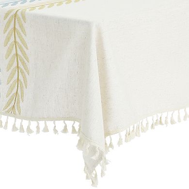Rustic Cotton Linen Waterproof Dinner Party Table Cover 1 Pc 55" X 87"