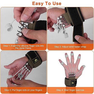 Hand Grip Strength Trainer Finger Exerciser For Athletes, Musicians, Physical Therapy