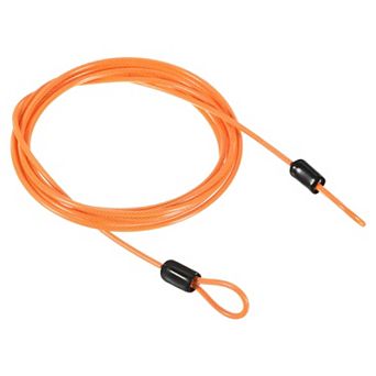 2.5mmx2m Coated Security Steel Cable Luggage Lock Wire Rope Double Loop