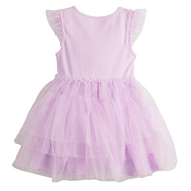 Girls 4-8 Bluey And Bingo Chasing Flowers Tutu Dress