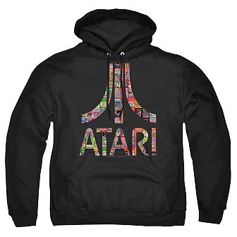 Atari Box Art Adult Pull Over Hoodie