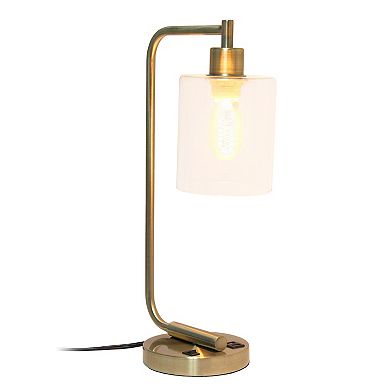 Lalia Home Modern Iron Desk Lamp with USB Port