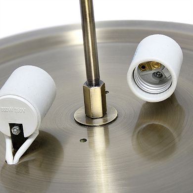 Lalia Home Classix Crystal Glam 13-in. 2-Light Dome Flush Mount Ceiling Light