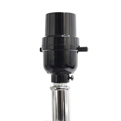 Lalia Home Lexington 21-in. Leather Base Table Lamp with USB Port