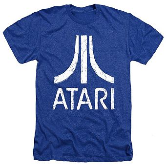 Atari Rough Logo Adult Heather T-shirt